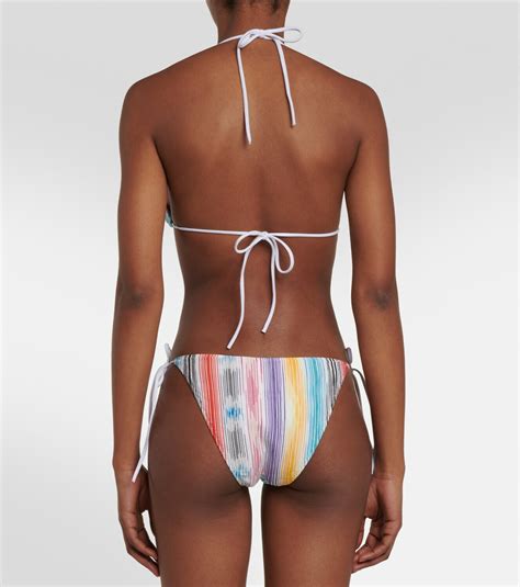 Missoni Mare Zig Zag Knit Triangle Bikini Missoni Mare