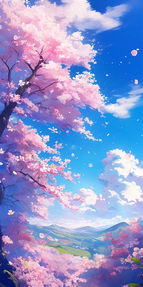 Cherry Blossom Anime Wallpaper Anime Wallpapers Sakura Sky Blossom