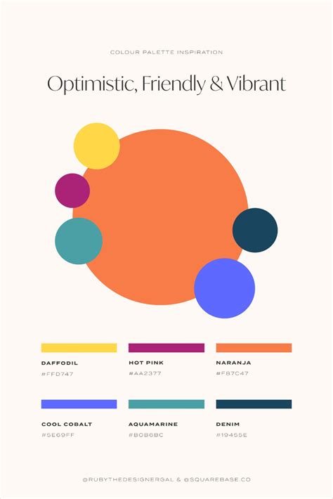 Optimistic Friendly And Vibrant Colour Palette For Your Brand Or