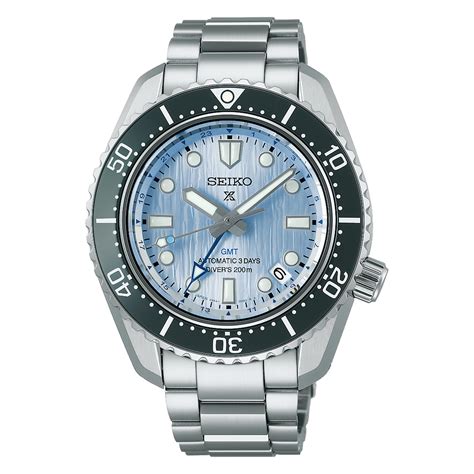 Seiko Prospex Limited Edition Glacier Blue Gmt Watch Spb385j1