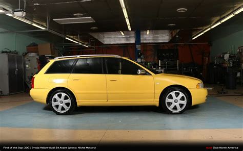 Find Of The Day 2001 Imola Yellow Audi S4 Avant Audi Club North America