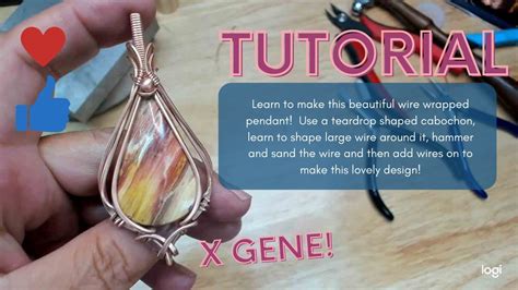 Xgene Tutorial Make It Wire Wrapped Cabochon Pendant Learn To Make