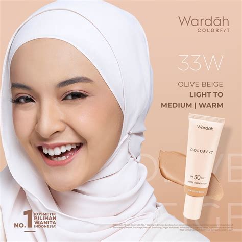 Wardah Colorfit Velvet Powder Matte Foundation Dengan SPF Dan Oil