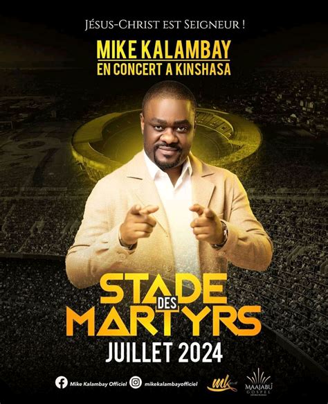 Musique L Artiste Mike Kalambay Annonce Son Premier Concert Au Stade