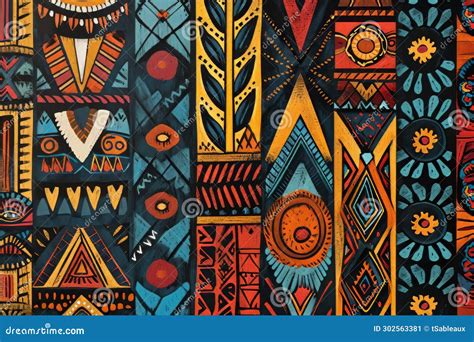 Traditional Native Design Of Papua New Guinea Stock Image Image Of