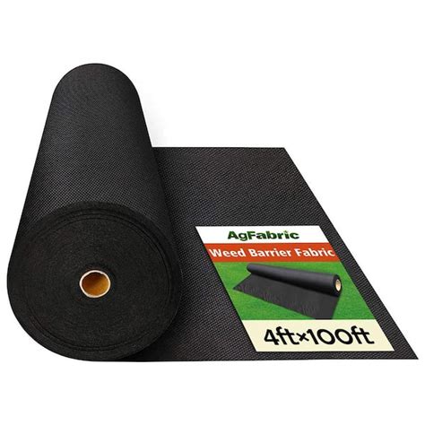 Agfabric 4 Ft X 100 Ft 3 0 Oz Non Woven Heavy Weed Barrier Landscape