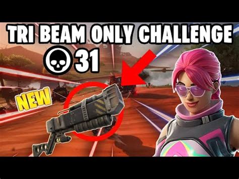 I Tried To Win With The New Tri Beam Laser Rifle Only Fortnite One