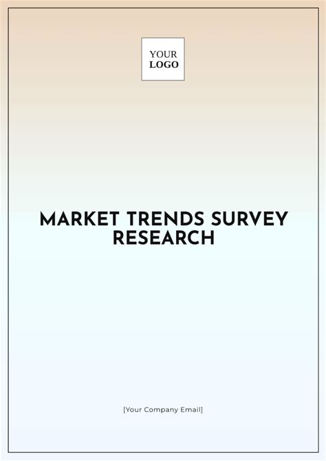 Free Market Survey Templates to Edit Online