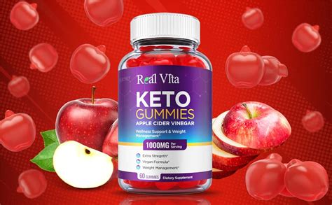 Real Vita Keto Gummies Vegan Formula With Acv For Weight Loss 60 Gummies