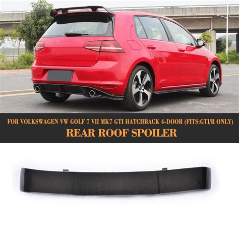 RZ Style Carbon Fiber Roof Spoiler For Volkswagen VW GOLF 7 VII MK7 GTI