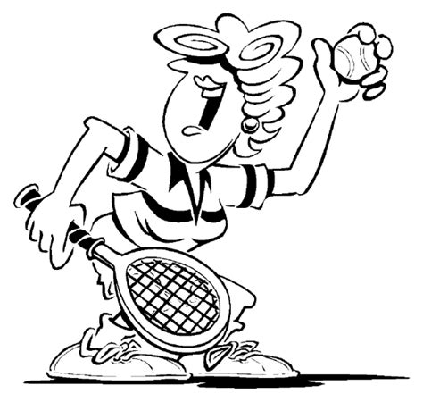 Dessins Gratuits Colorier Coloriage Tennis Imprimer