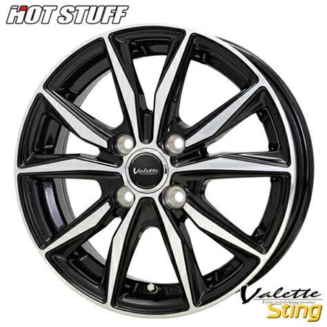 楽天市場アルミホイール インチ HOT STUFF Valette Sting ヴァレット スティング