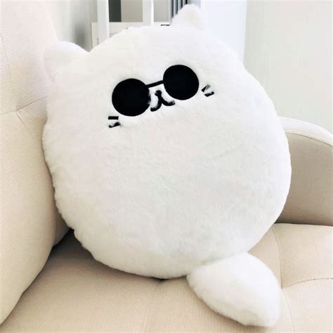 Uomieefy 16inch40cm Jujutsu Plush Pillow Gojo Cat Plush Doll Stuffed