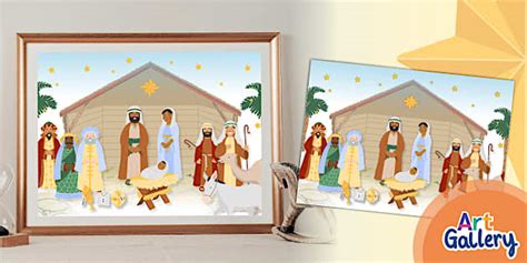 The Nativity Scene Poster Professor Feito Twinkl