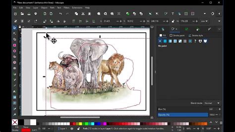 Creating An Outline With Inkscape Part I Youtube