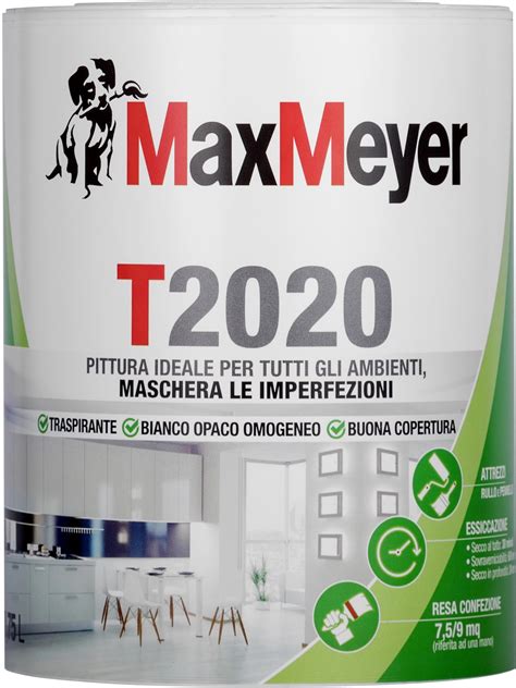 Idropittura Traspirante MaxMeyer T2020 Bianco 0 75 L OBI