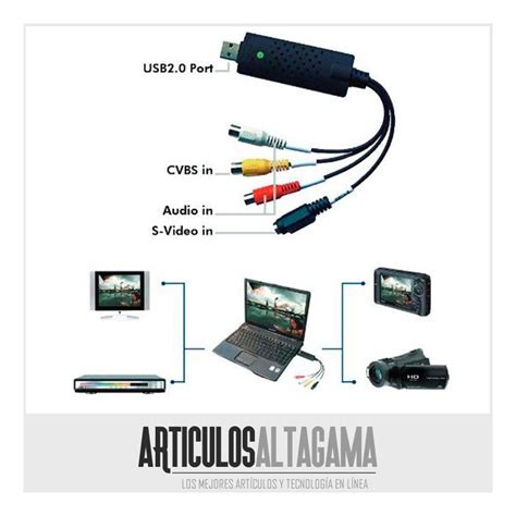 Capturadora Video Audio Usb Easycap S Video Rca Laptop Pc