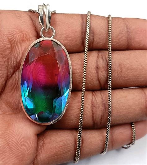 Gorgeous Ct Bi Color Ametrine Oval Shape Egl Pendant With Free