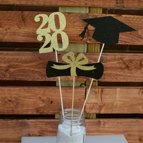 Graduation Decoration 2021 Graduation Centerpiece Sticks Etsy