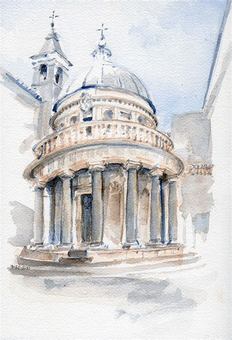 Bramante Tempietto Draw