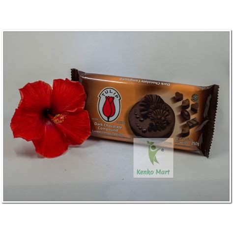 Jual Tulip Dark Choco Compound Gr Coklat Tulip Dark Compound G