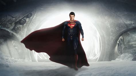 Man of Steel HD Wallpaper Featuring Superman