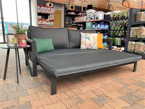 Tierra Outdoor Loungebed Tika Daybed Uitschuifbare Tuinbank Cm