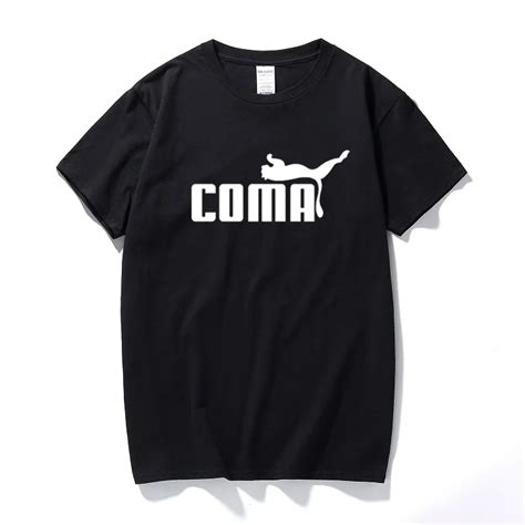 Coma Logo Mens T Shirt Parody Cool Trend Spoof Comedy Joke Tops Funny T