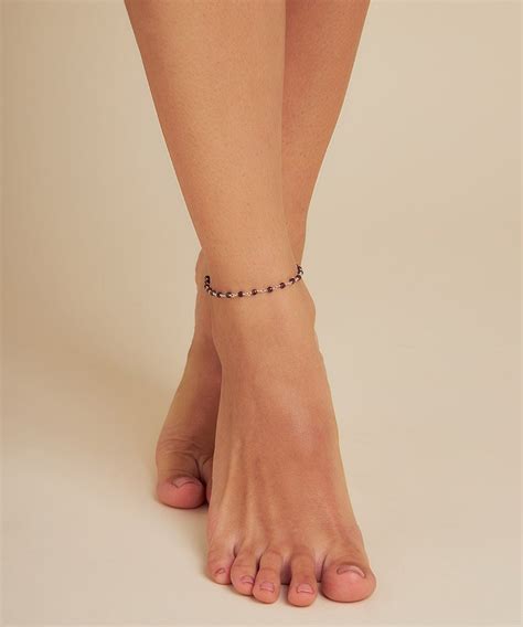 Grenade Stone Rosary Beaded Anklet For A Dainty Delicate Look Best