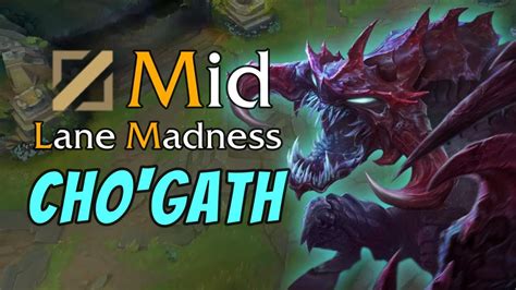 Cho Gath Mid Lane Madness A To Z Can It Mid YouTube