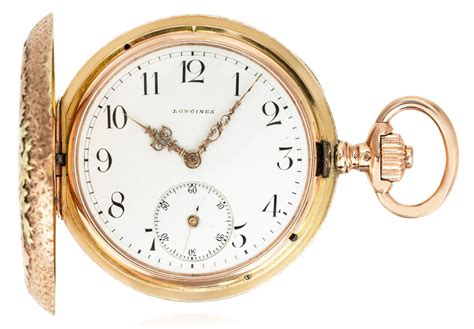 Longines A Rare Hunting Festival Rose Gold Full Hunter Pocket Watch