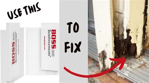 Boss Pvc Dry Rot Door Jamb Repair Kit How To Diy How Howto Youtube