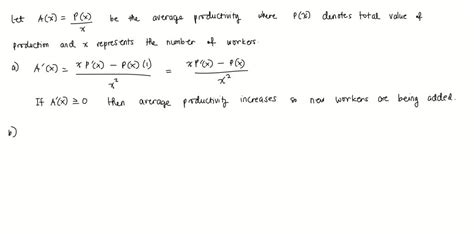 Si p x es el valor total de la producción cuando hay x trabajadores en