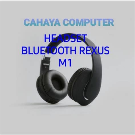 Jual Rexus Headset Bluetooth M Hitam Shopee Indonesia