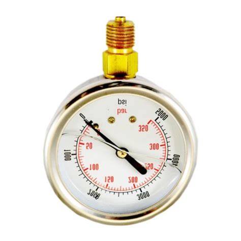 1 5 Inch 40 Mm Hydraulic Pressure Gauge For Liquid Suppliers