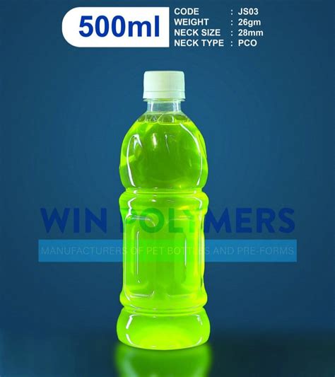 500 Ml JS03 Juice PET Bottle At Rs 6 Piece Plastic Juice Bottles In