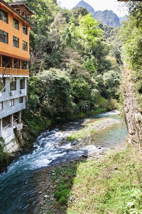 Mountain Creek In Longsheng Hot Springs Park Stock Photo Image Of