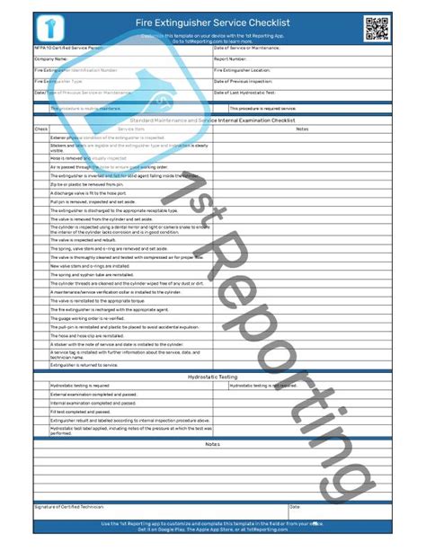 Checklist For Fire Extinguisher Inspection (In Easy Steps) Business ...