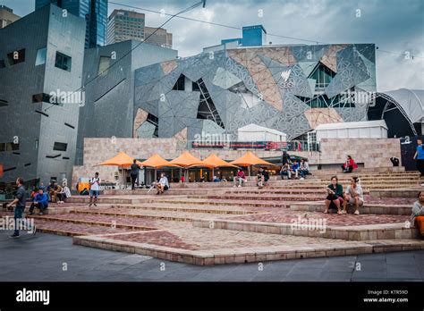 federation square in melbourne Stock Photo - Alamy