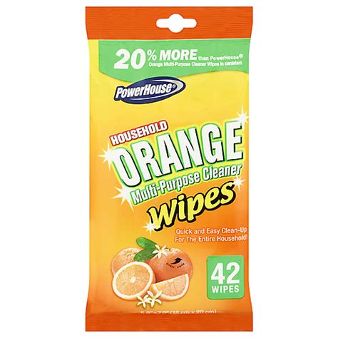 Powerhouse Multi Purpose Cleaner Orange Wipes Wipes Ea Pantry