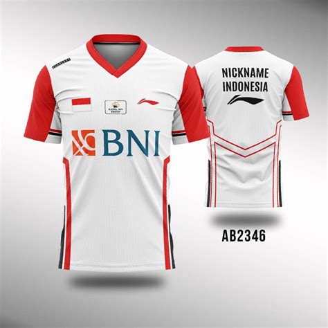 Jual BAJU KAOS JERSEY BADMINTON TIMNAS INDONESIA 2022 ADA UKURAN JUMBO