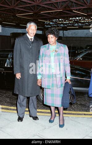 ANC leader Nelson Mandela seen here in Soweto, Johannesburg, addressing ...