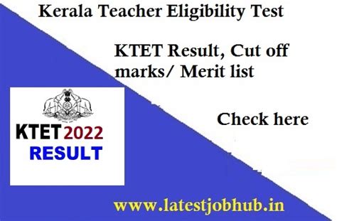 Kerala Tet Cut Off Marks 2024 Ktet October Cutoff List Out