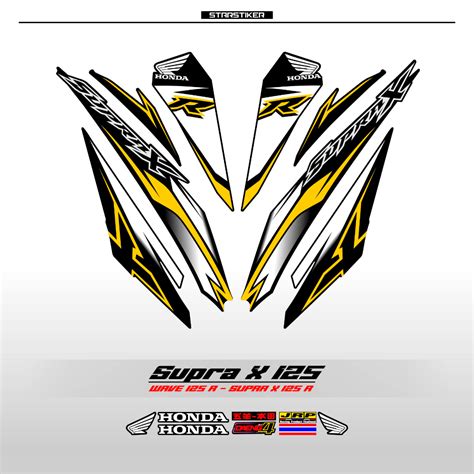 Jual Striping Supra X R New Stiker Supra X Fi Sticker