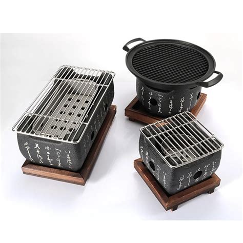 Nuovo Janpenes Tavolo Bbq Hibachi Senza Fumo Alcol Barbecue Grill