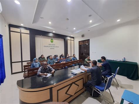 Rapat Evaluasi Dan Monitoring Kepaniteraan Bulan Juli Pengadilan