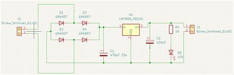 Power Supply Module Using Lm7805 Share Project Pcbway