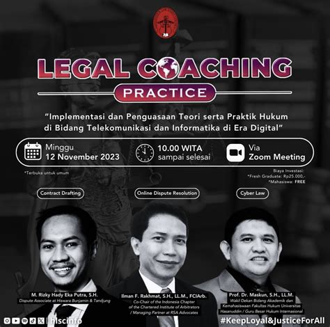 Legal Coaching Practice HLSC Kulik Teori Dan Praktik Hukum Di Era