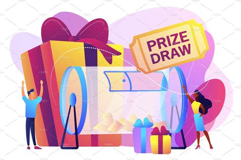 Prize draw concept vector | Vector Graphics ~ Creative Market