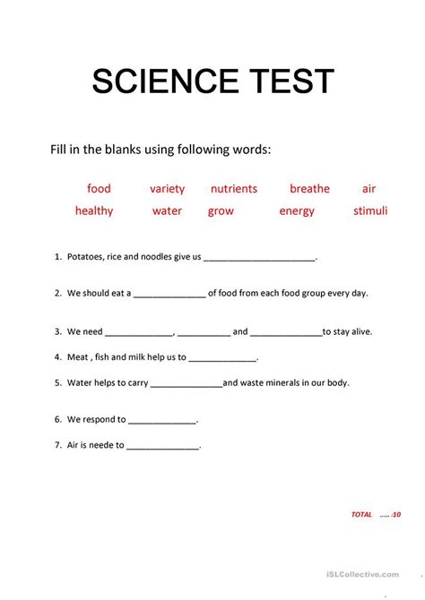 Science Fusion Grade Worksheets